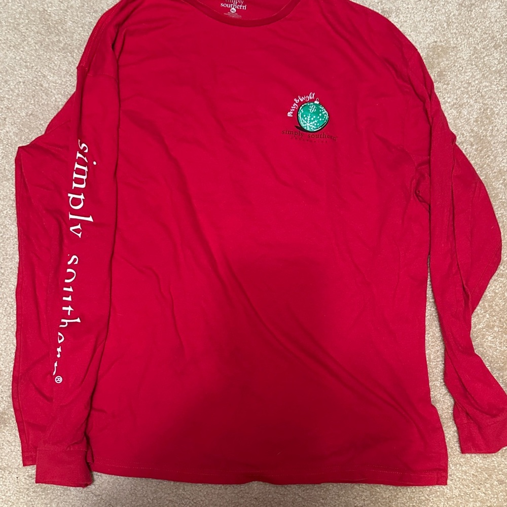 EUC Simply Southern Christmas Long Sleeve Tee